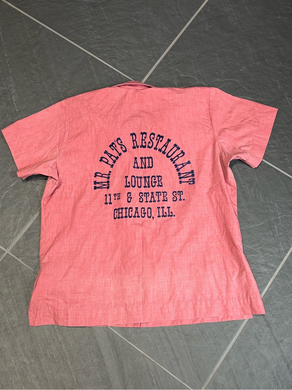King Louie Vintage Bowling Shirt Red Size Medium